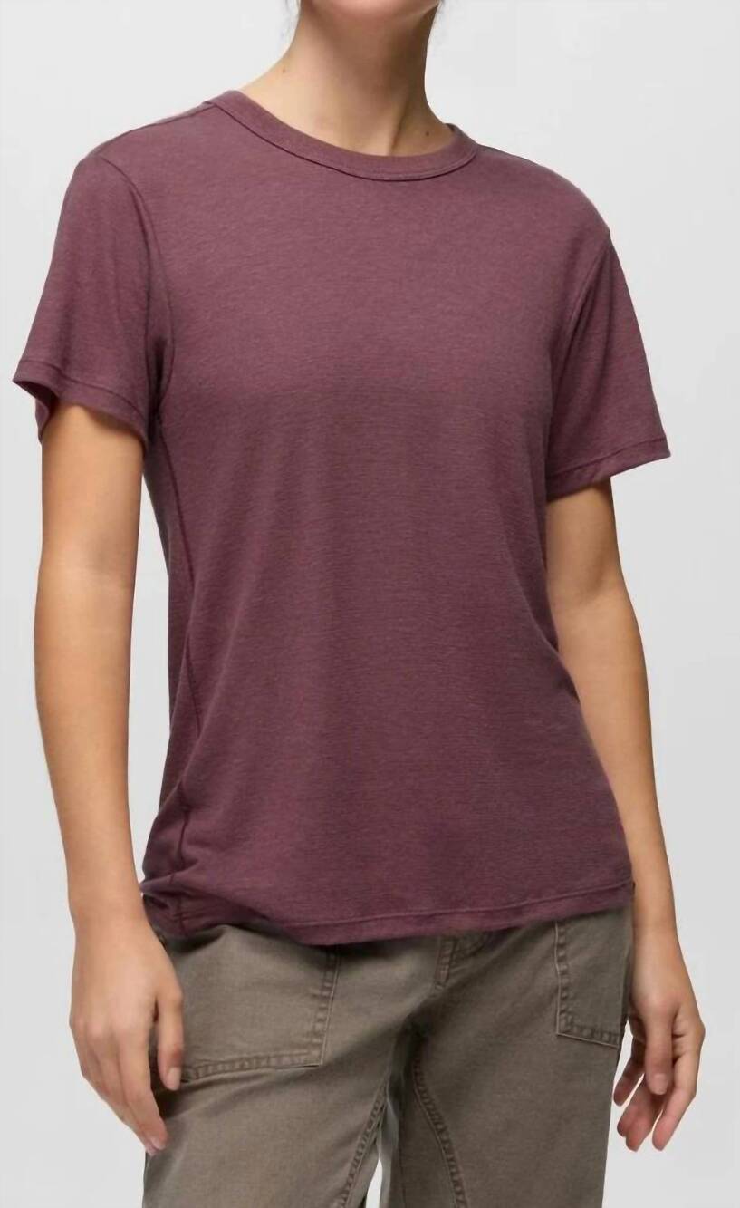 NEW PRANA cozy up short sleeve crewneck tee in newberry